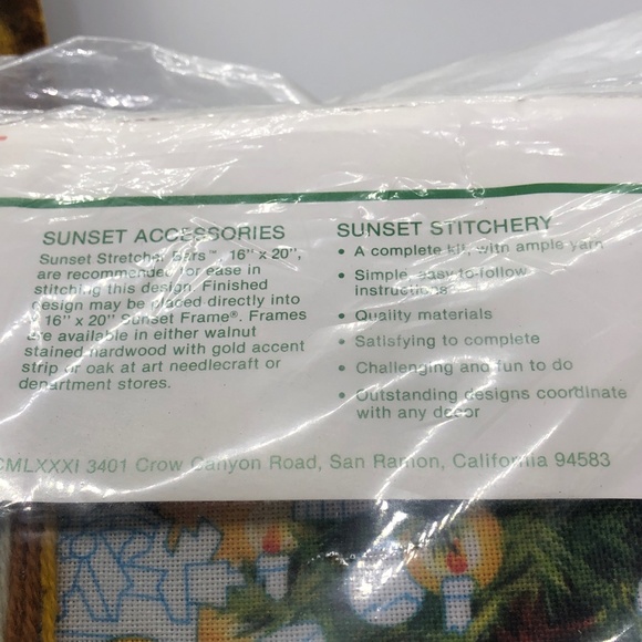 SUNSET Stitchery Kit THE WONDERMENT OF SANTA Vtg Christmas #2086 Cross-Stitch - Picture 11 of 14